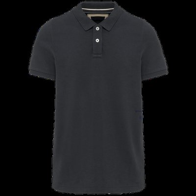 Polo vintage algodón manga corta hombre Vintage Charcoal 3XL