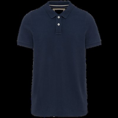 Polo vintage algodón manga corta hombre Vintage Navy 3XL