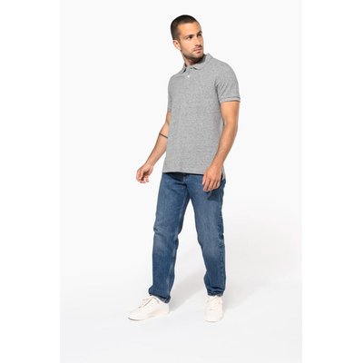 Polo vintage algodón manga corta hombre