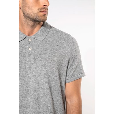 Polo vintage algodón manga corta hombre