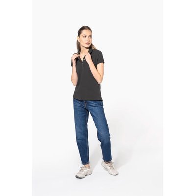 Polo vintage manga corta mujer