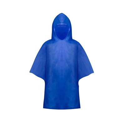 Poncho infantil en PVC con bolsa Azul