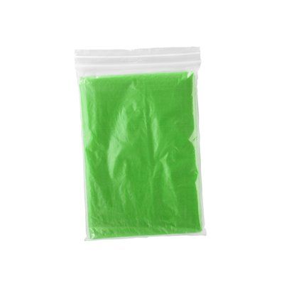 Poncho para lluvia con capucha Verde Helecho Talla Única Adulto