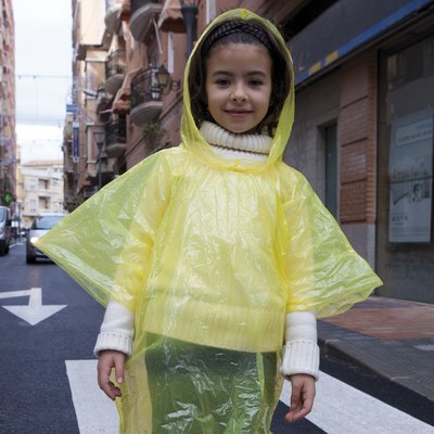 Poncho para lluvia de niño con llavero Rany