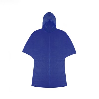 Poncho Unisex Resistente con corchetes laterales y funda. Azul