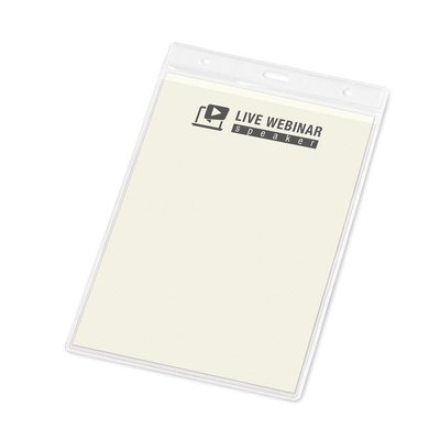 Porta Credencial Vertical PVC 11x17