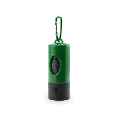 Portabolsas para perros con mosquetón y linterna LED Ver