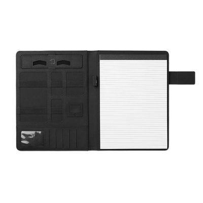 Portadocumentos A4 con powerbank de 4000 mAh y soporte tablets