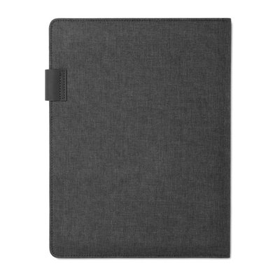 Portadocumentos A4 con powerbank de 4000 mAh y soporte tablets