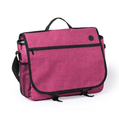 Portadocumentos con bolsillo de redecilla lateral Roj