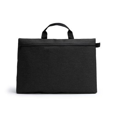 Portadocumentos de poliéster reciclado Negro Talla Única Adulto
