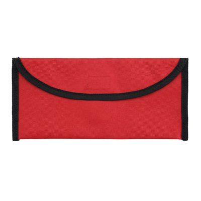 Portadocumentos de viaje con trabilla para cinturón Rojo