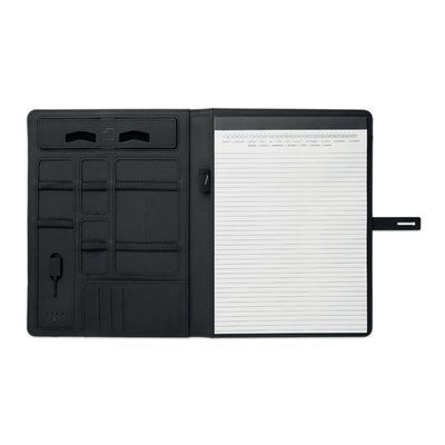 Portafolios A4 en lino y con cargador inalámbrico
