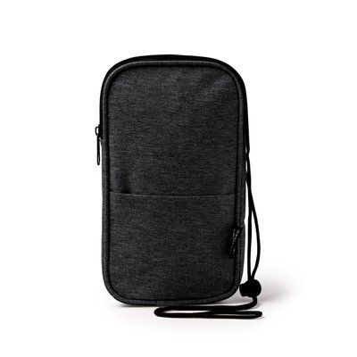 Portamóvil con cremallera y bolsillo exterior Negro Talla Única Adulto