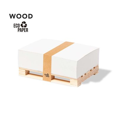 Portanotas Mini Palet Madera con 300 hojas