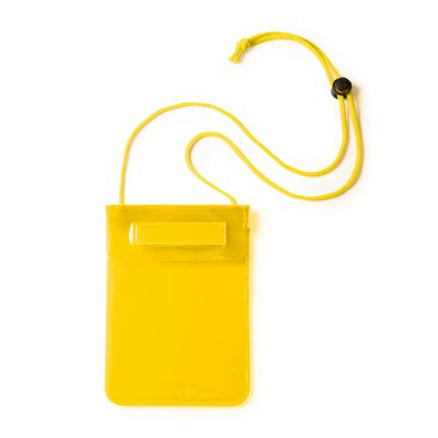 Portatodo impermeable con doble cierre Amarillo