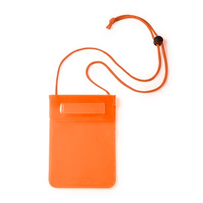 Portatodo impermeable con doble cierre Naranja