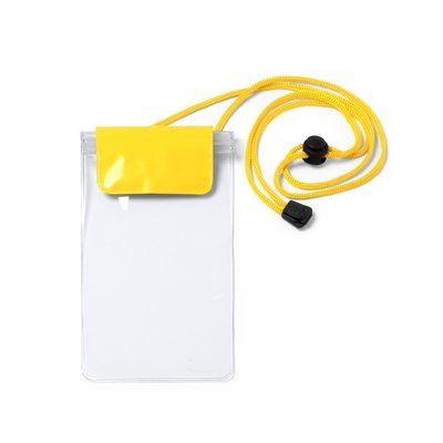 Portatodo impermeable para pantallas táctiles Amarillo Talla Única Adulto