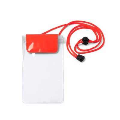 Portatodo impermeable para pantallas táctiles Rojo