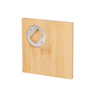 Posavasos de bambú con abridor