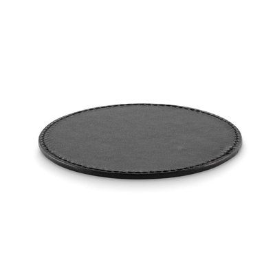 Posavasos redondo de PU Negro
