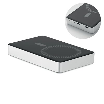 Power bank 10000 mAh de aluminio reciclado Plata