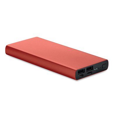 Power Bank 10000mAh Aluminio Burdeos