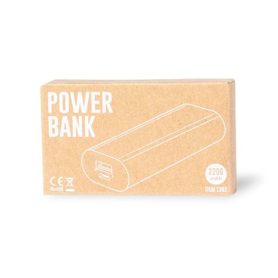 Power Bank 2200mAh Aluminio con LED