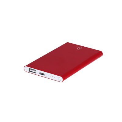 Power Bank 4000 mAh Aluminio Recycled Roj