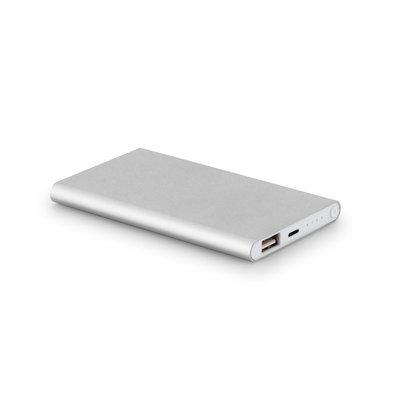 Power Bank 4000mAh Aluminio 5V/1A Cromado Satinado