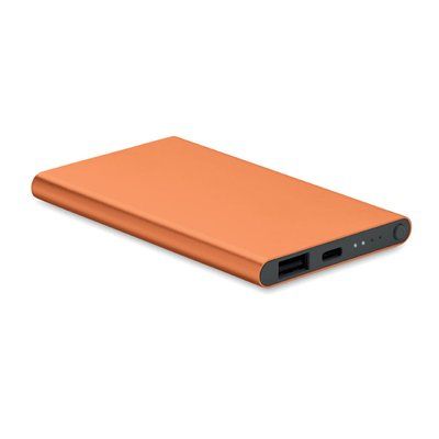 Power Bank Aluminio 4000mAh Naranja