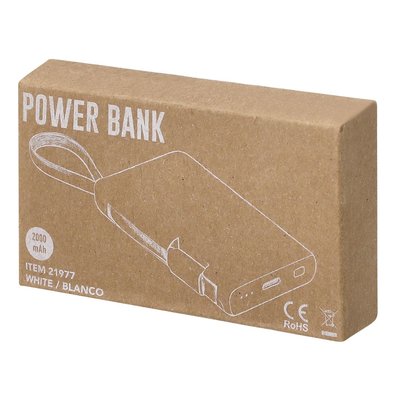 Power Bank compacto de 2000 mAh