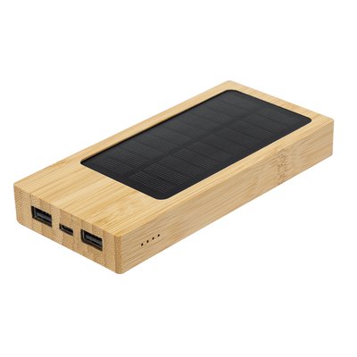 Power Bank Solar 4000mAh Bambú