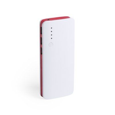 Powerbank con 3 salidas USB de 10000 mAh Rojo
