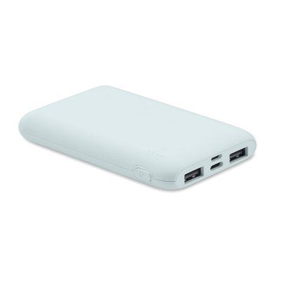 Powerbank de 5000 mAh en ABS reciclado Azul Bebé