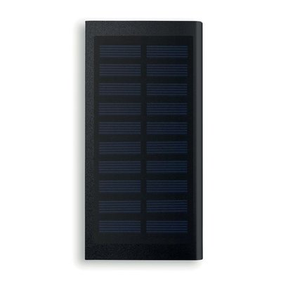 Powerbank aluminio con pantalla solar 8000 mAh
