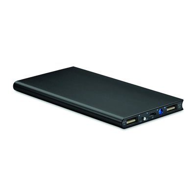 Powerbank aluminio con pantalla solar 8000 mAh