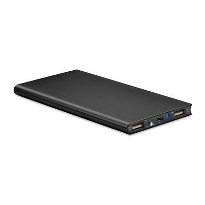 Powerbank aluminio con pantalla solar 8000 mAh