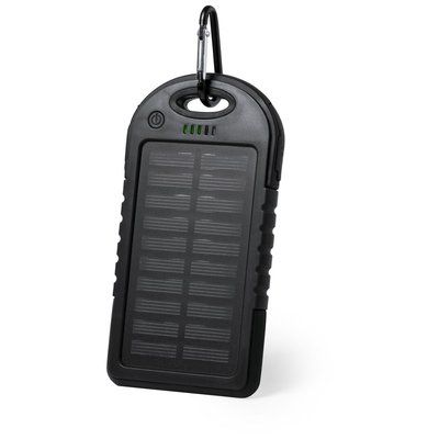 Powerbank carga solar y resistente al agua de 4000 mAh Neg