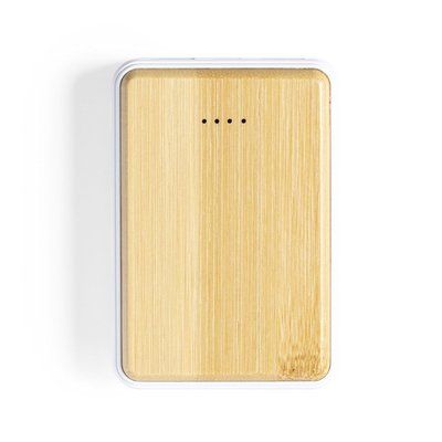 Powerbank con carcasa en madera de bambú ecológica