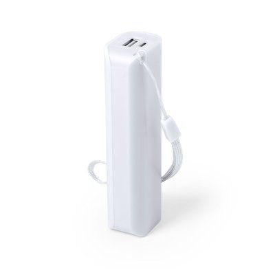 Powerbank de 1200 MAH cable no incluido Blanco