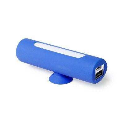 Powerbank de 2200 MAH con soporte movil Azul