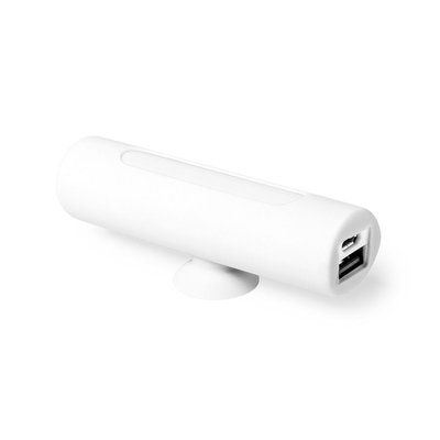 Powerbank de 2200 MAH con soporte movil Blanco