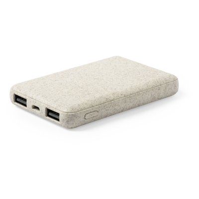 Powerbank exterior en caña de trigo ecológico 5000 mAh Natu