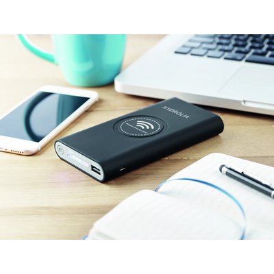 Powerbank tipo c inalámbrico con indicador de luz de carga