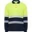 Polo Manga Larga Reflectante MARINO/AMARILLO FLUOR S