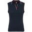 Polo sin mangas mujer algodón Navy / Red / White XS