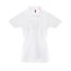 Polo de mujer manga corta en piqué Blanco L