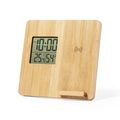 Producto Reloj Estación y Soporte Cargador 10W Bambú