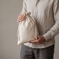 Producto Bolsa de Cordón en Algodón 27x35 cm